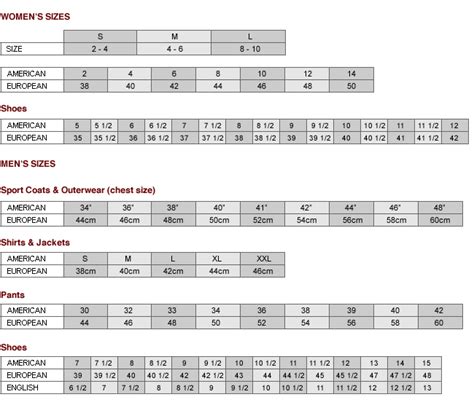 salvatore ferragamo men size chart.